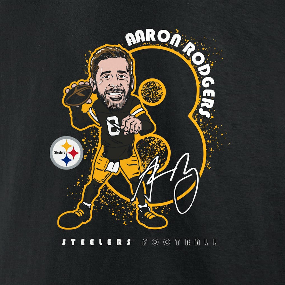 Aaron Rodgers Pittsburgh Steelers Steel City T-Shirt - Black discount