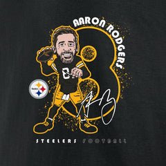 Aaron Rodgers Pittsburgh Steelers Steel City T-Shirt - Black discount