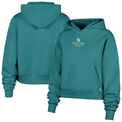 New York Yankees Women's Contemporary Basics Anderson Foundation Hoodie - Teal | 47 brand