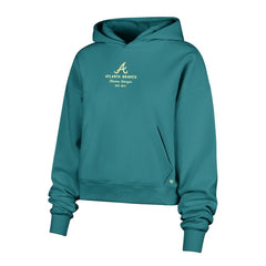 Atlanta Braves Women's Contemporary Basics Anderson Foundation Hoodie - Teal | 47 brand