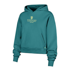 San Francisco Giants Women's Contemporary Basics Anderson Foundation Hoodie - Teal | 47 brand