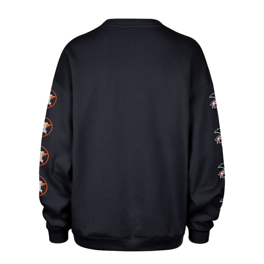 Houston Astros Women's Trendy Team Go Big Oversized Sweatshirt - Navy | 47 brand