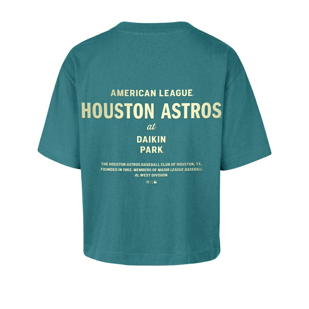 Houston Astros Women's Contemporary Basics Leon City T-Shirt - Teal | 47 brand