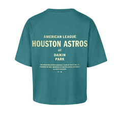 Houston Astros Women's Contemporary Basics Leon City T-Shirt - Teal | 47 brand