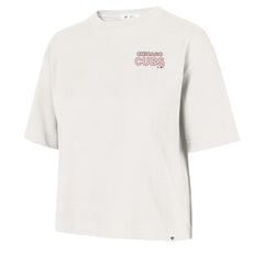 Chicago Cubs Women's Love Letter Reed City T-Shirt - Cream | 47 brand