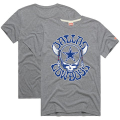 Dallas Cowboys Homage NFL x Grateful Dead Tri-Blend T-Shirt - Gray outlet
