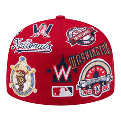 Washington Nationals All Over 59FIFTY Fitted Hat - Red | New Era