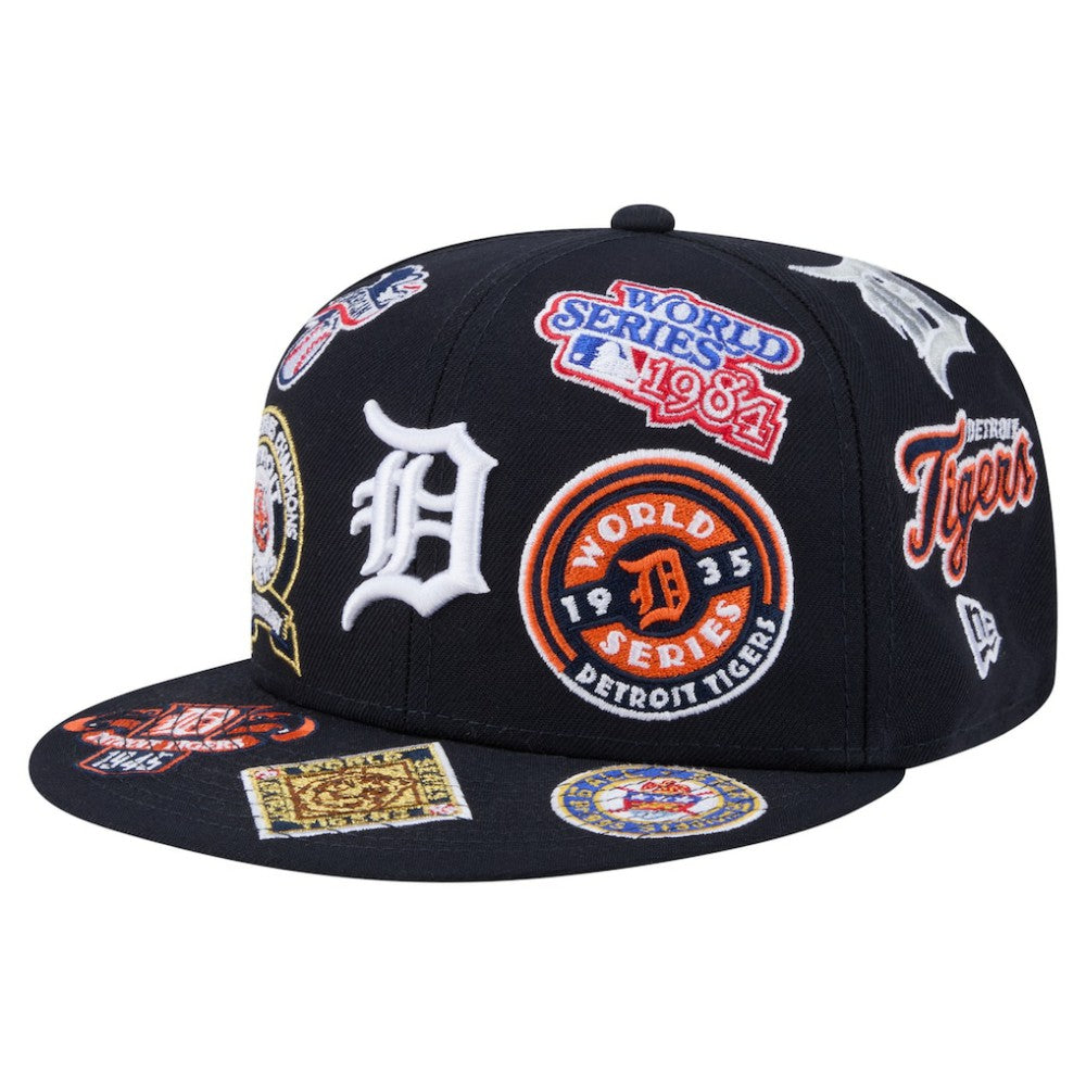 Detroit Tigers All Over 59FIFTY Fitted Hat - Navy | New Era