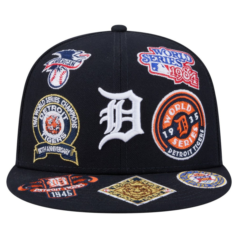 Detroit Tigers All Over 59FIFTY Fitted Hat - Navy | New Era