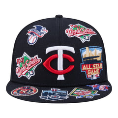 Minnesota Twins All Over 59FIFTY Fitted Hat - Navy | New Era