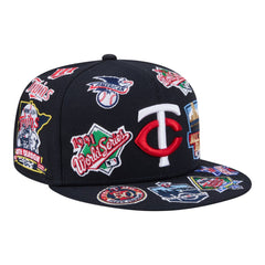 Minnesota Twins All Over 59FIFTY Fitted Hat - Navy | New Era