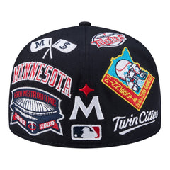 Minnesota Twins All Over 59FIFTY Fitted Hat - Navy | New Era