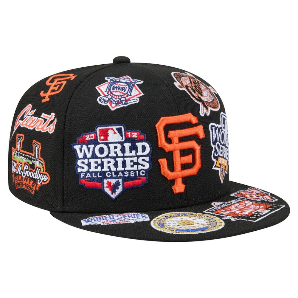 San Francisco Giants All Over 59FIFTY Fitted Hat - Black | New Era