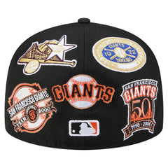San Francisco Giants All Over 59FIFTY Fitted Hat - Black | New Era