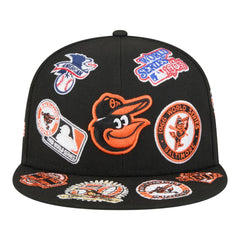Baltimore Orioles All Over 59FIFTY Fitted Hat - Black | New Era