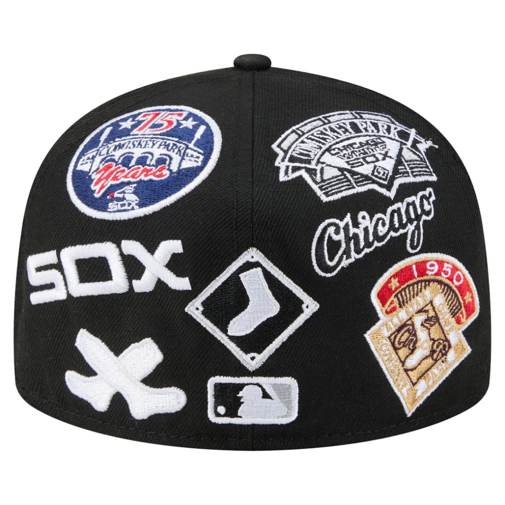 Chicago White Sox All Over 59FIFTY Fitted Hat - Black | New Era