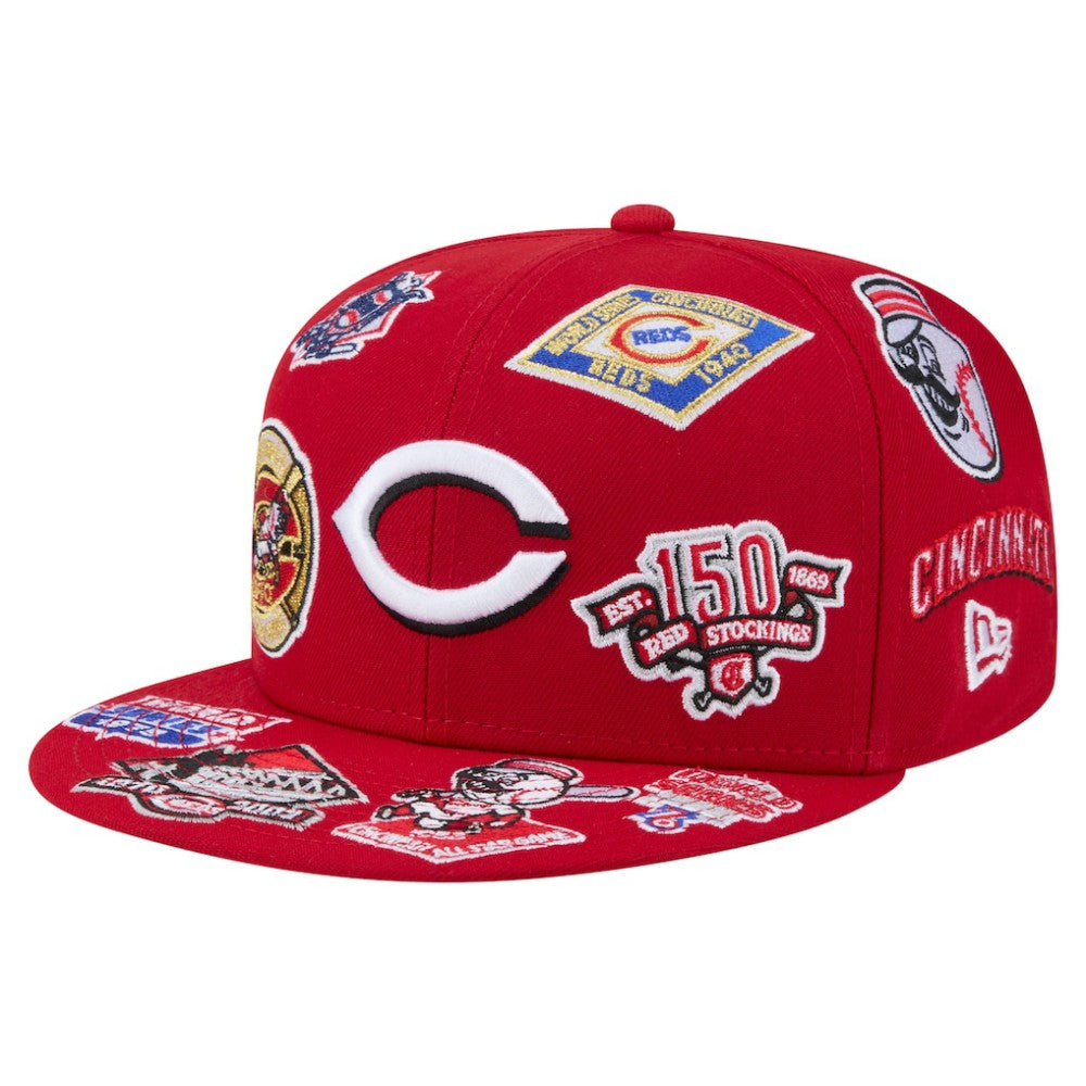 Cincinnati Reds All Over 59FIFTY Fitted Hat - Red | New Era