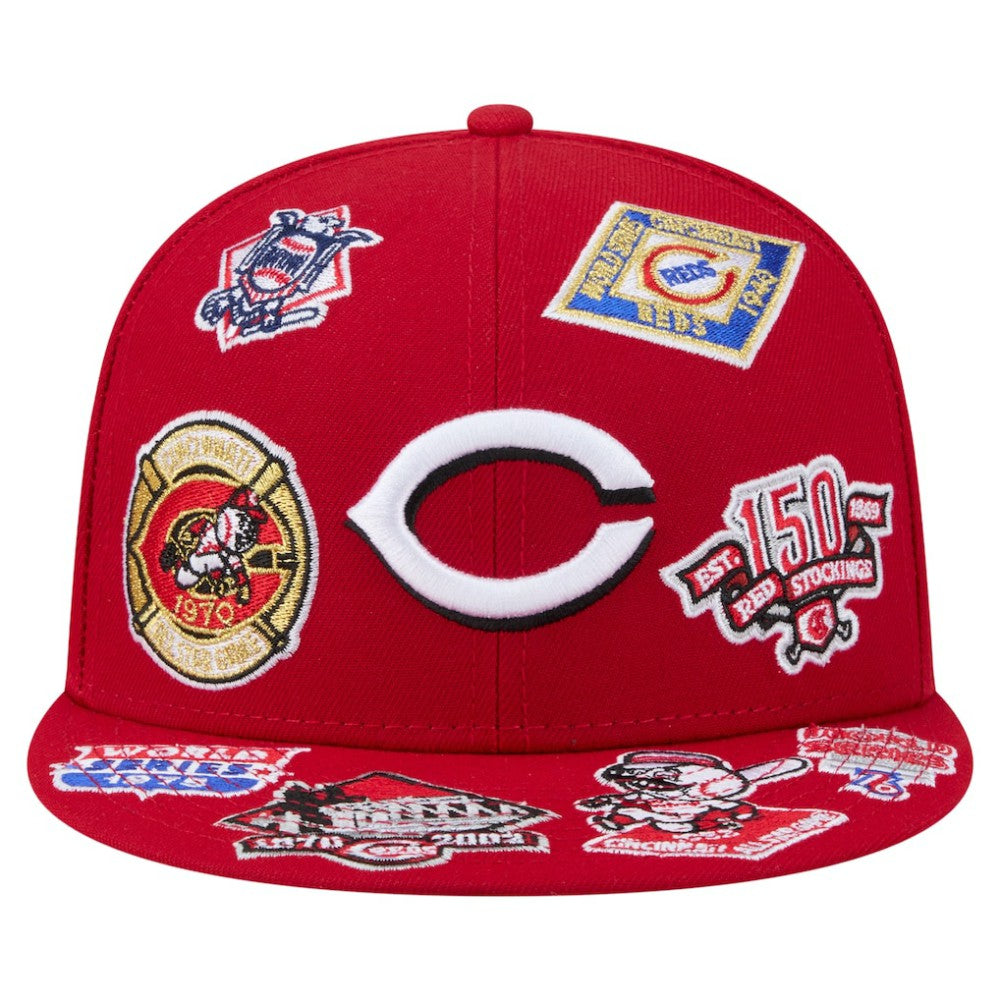 Cincinnati Reds All Over 59FIFTY Fitted Hat - Red | New Era
