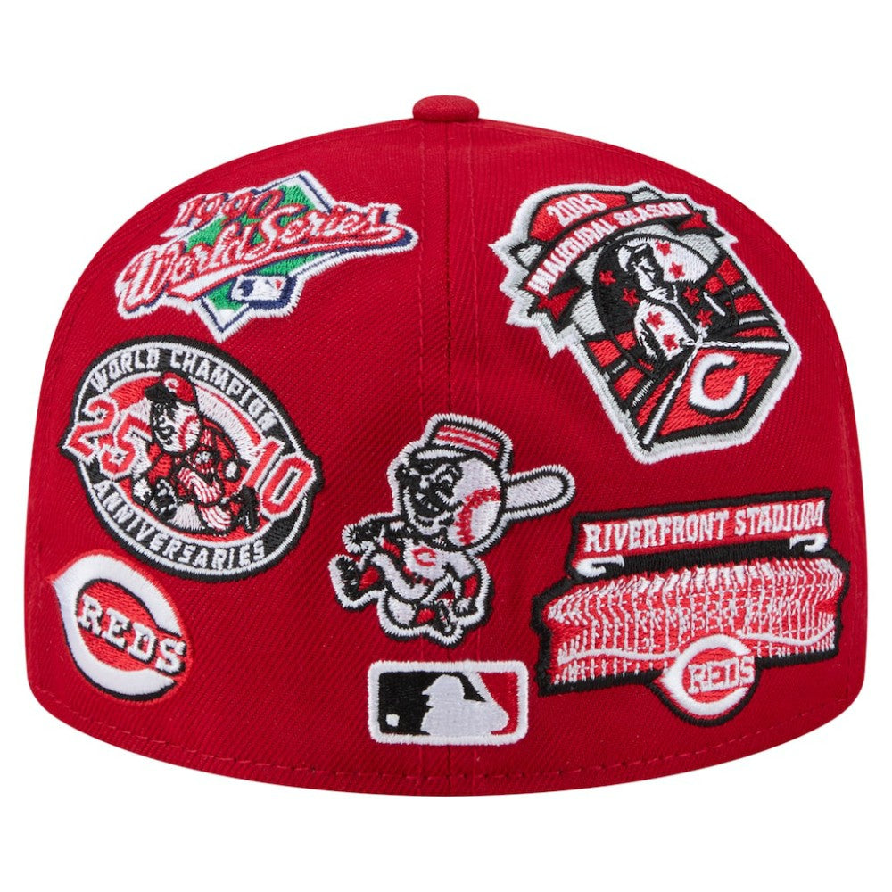 Cincinnati Reds All Over 59FIFTY Fitted Hat - Red | New Era