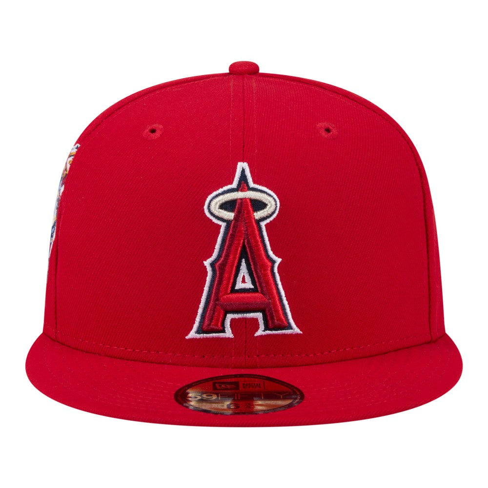 Los Angeles Angels Hidden Hit 59FIFTY Fitted Hat - Red | New Era