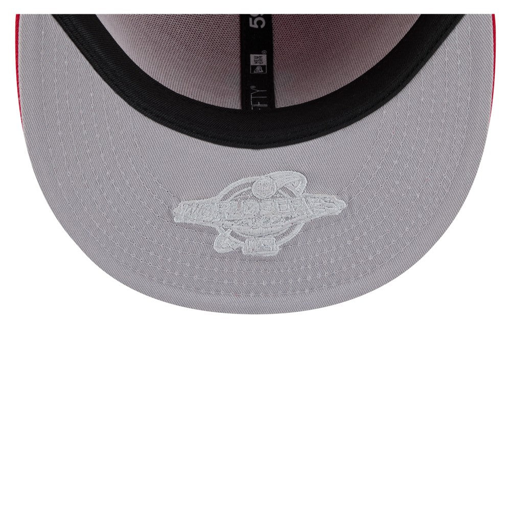 Los Angeles Angels Hidden Hit 59FIFTY Fitted Hat - Red | New Era