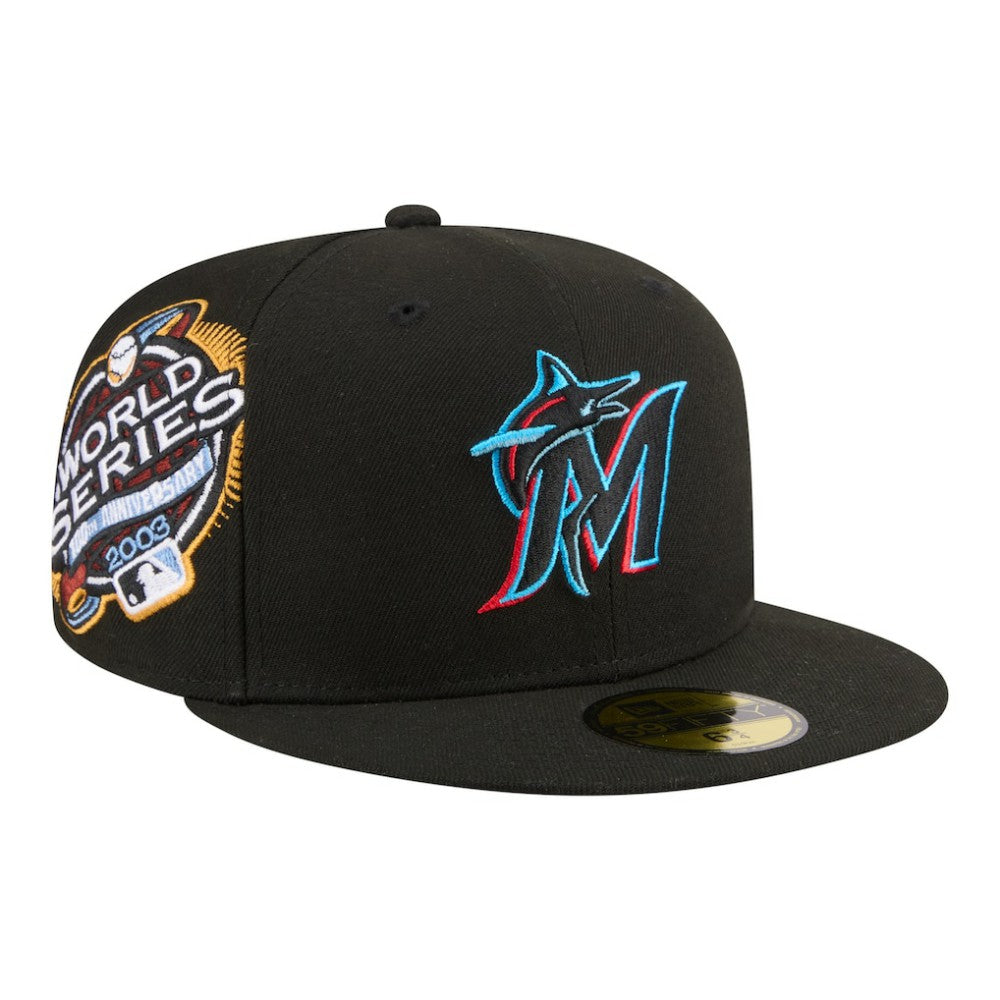 Miami Marlins Hidden Hit 59FIFTY Fitted Hat - Black | New Era