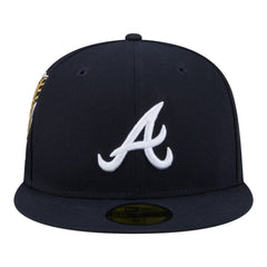 Atlanta Braves Hidden Hit 59FIFTY Fitted Hat - Navy | New Era