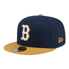 Boston Red Sox Two-Tone Color Pack 59FIFTY Fitted Hat - Navy/Khaki | New Era