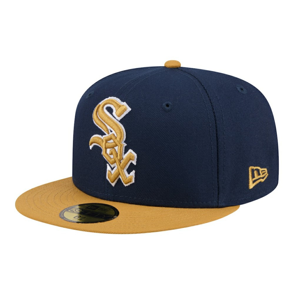 Chicago White Sox Two-Tone Color Pack 59FIFTY Fitted Hat - Navy/Khaki | New Era