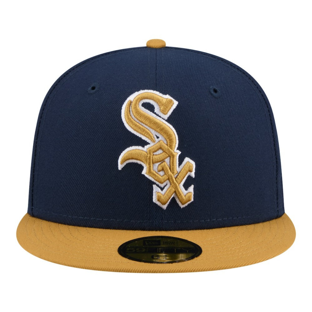 Chicago White Sox Two-Tone Color Pack 59FIFTY Fitted Hat - Navy/Khaki | New Era