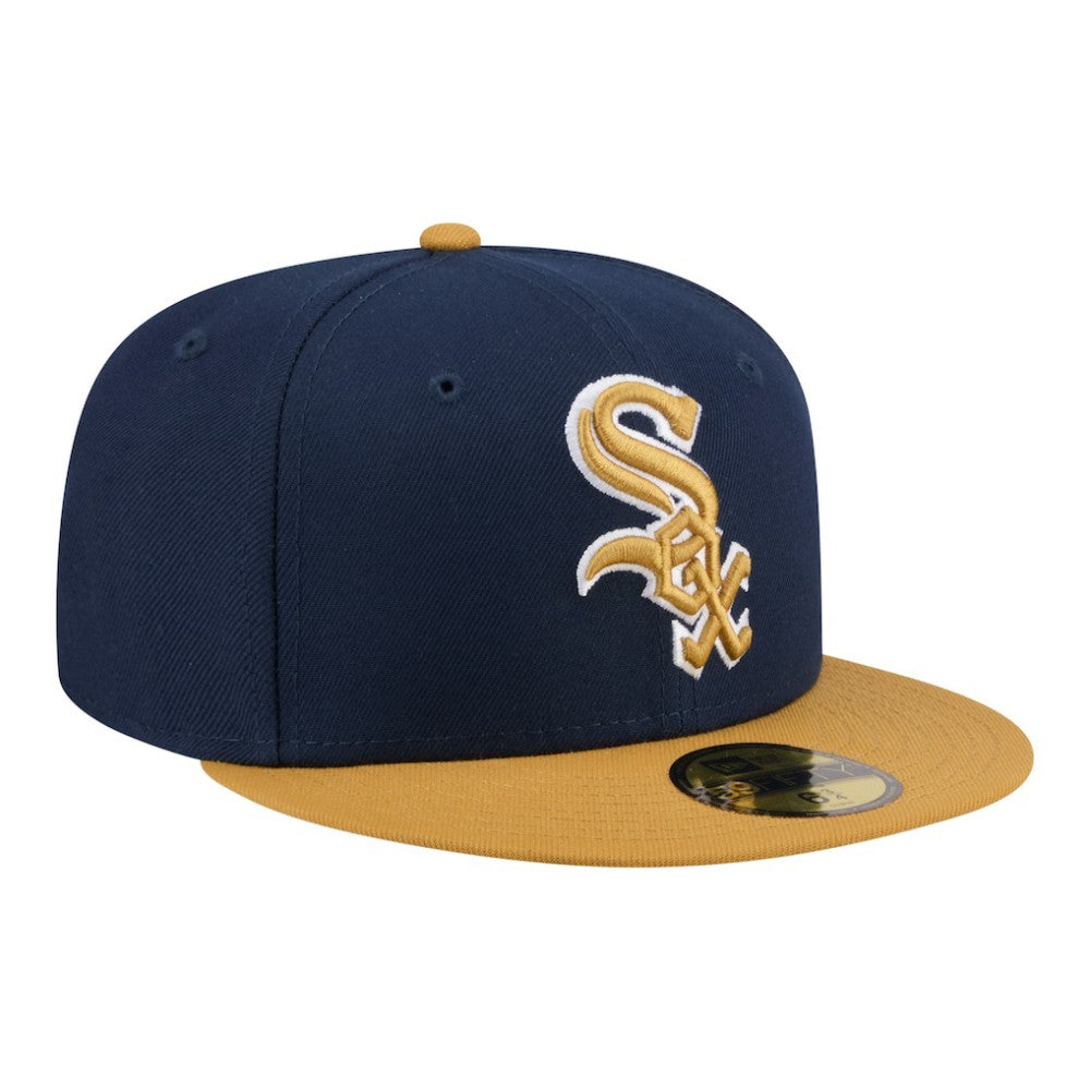Chicago White Sox Two-Tone Color Pack 59FIFTY Fitted Hat - Navy/Khaki | New Era