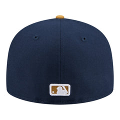 Chicago Cubs Two-Tone Color Pack 59FIFTY Fitted Hat - Navy/Khaki | New Era