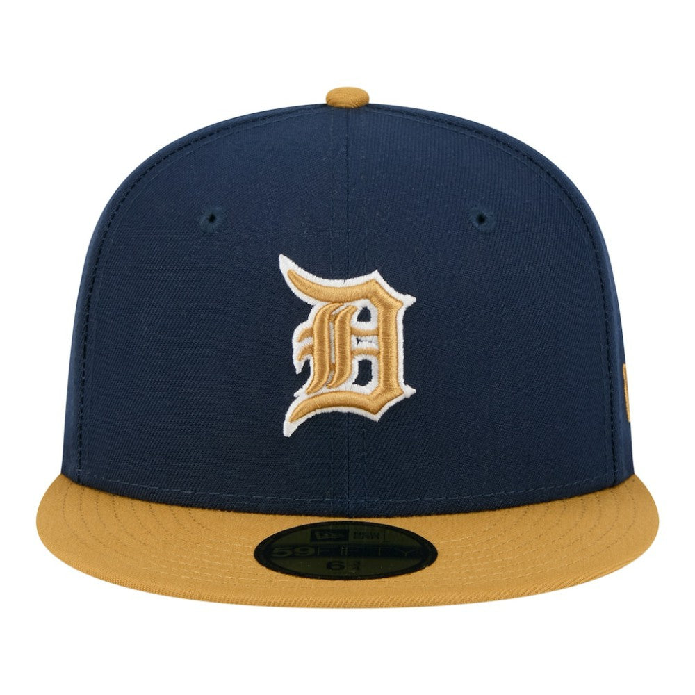 Detroit Tigers Two-Tone Color Pack 59FIFTY Fitted Hat - Navy/Khaki | New Era
