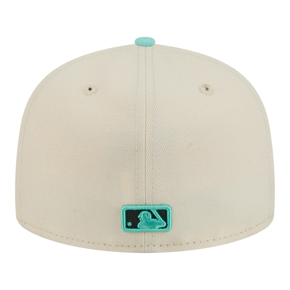 New York Yankees Two-Tone Color Pack 59FIFTY Fitted Hat - Light Beige/Turquoise | New Era