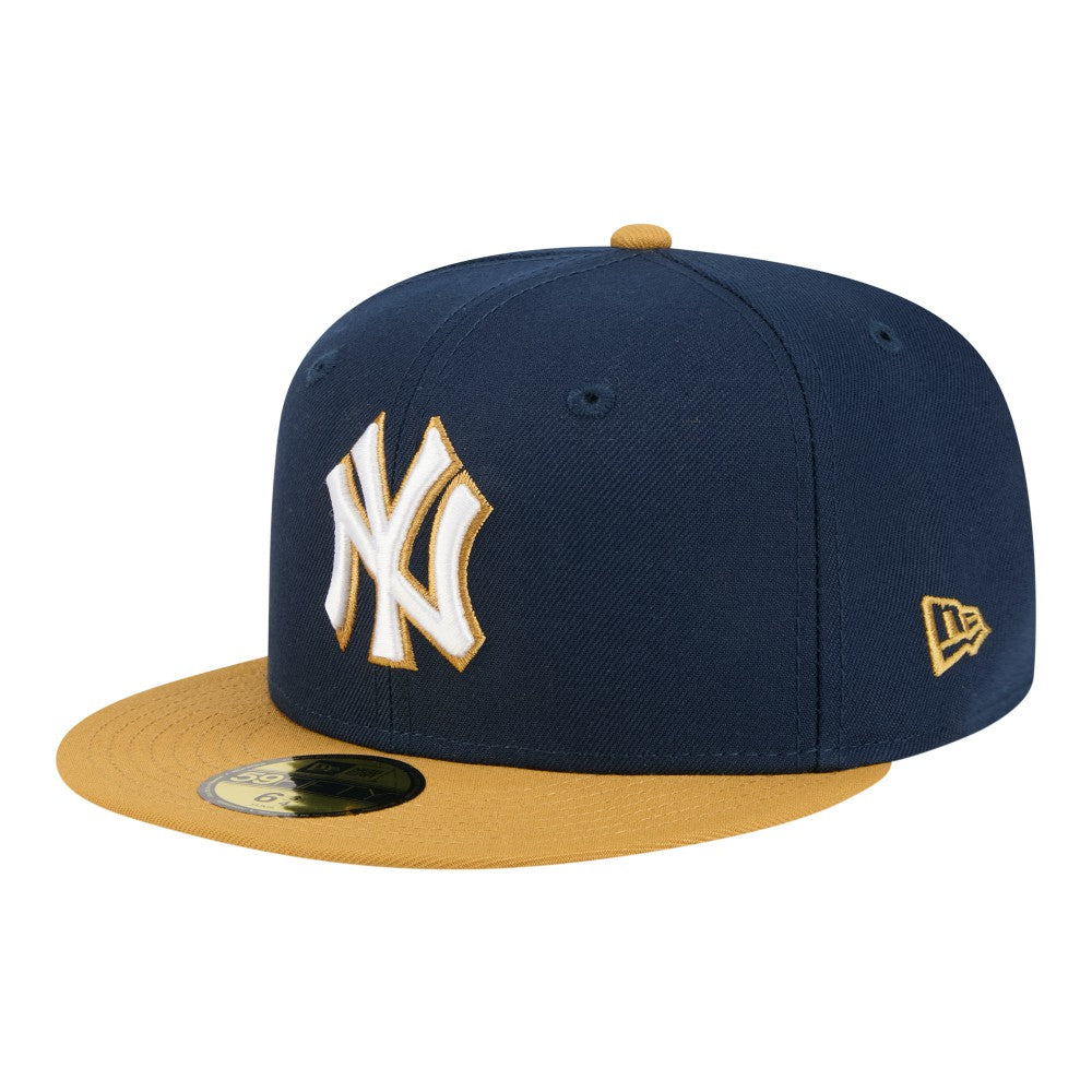 New York Yankees Two-Tone Color Pack 59FIFTY Fitted Hat - Navy/Khaki | New Era