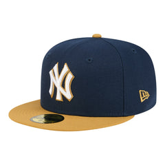 New York Yankees Two-Tone Color Pack 59FIFTY Fitted Hat - Navy/Khaki | New Era