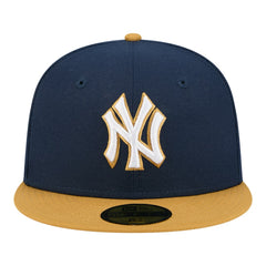 New York Yankees Two-Tone Color Pack 59FIFTY Fitted Hat - Navy/Khaki | New Era