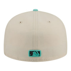 Philadelphia Phillies Two-Tone Color Pack 59FIFTY Fitted Hat - Light Beige/Turquoise | New Era