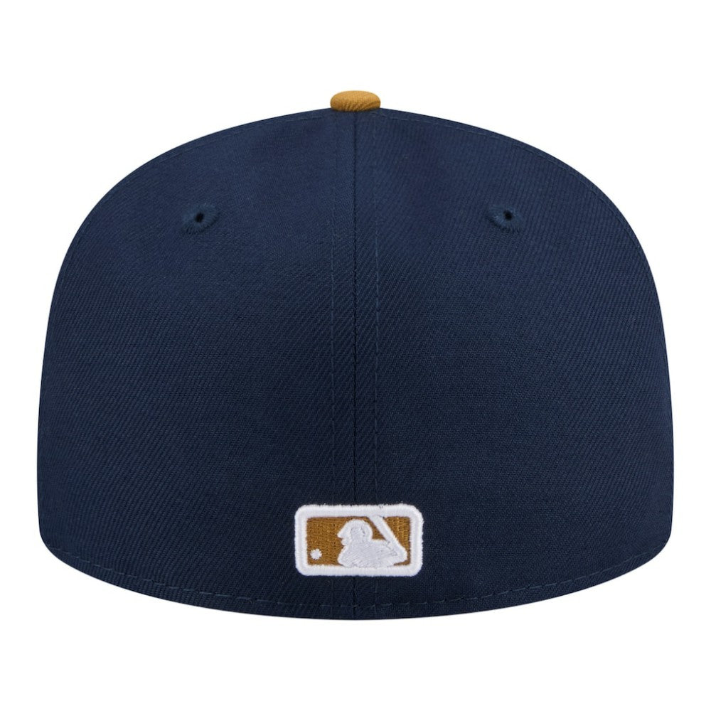 Pittsburgh Pirates Two-Tone Color Pack 59FIFTY Fitted Hat - Navy/Khaki | New Era