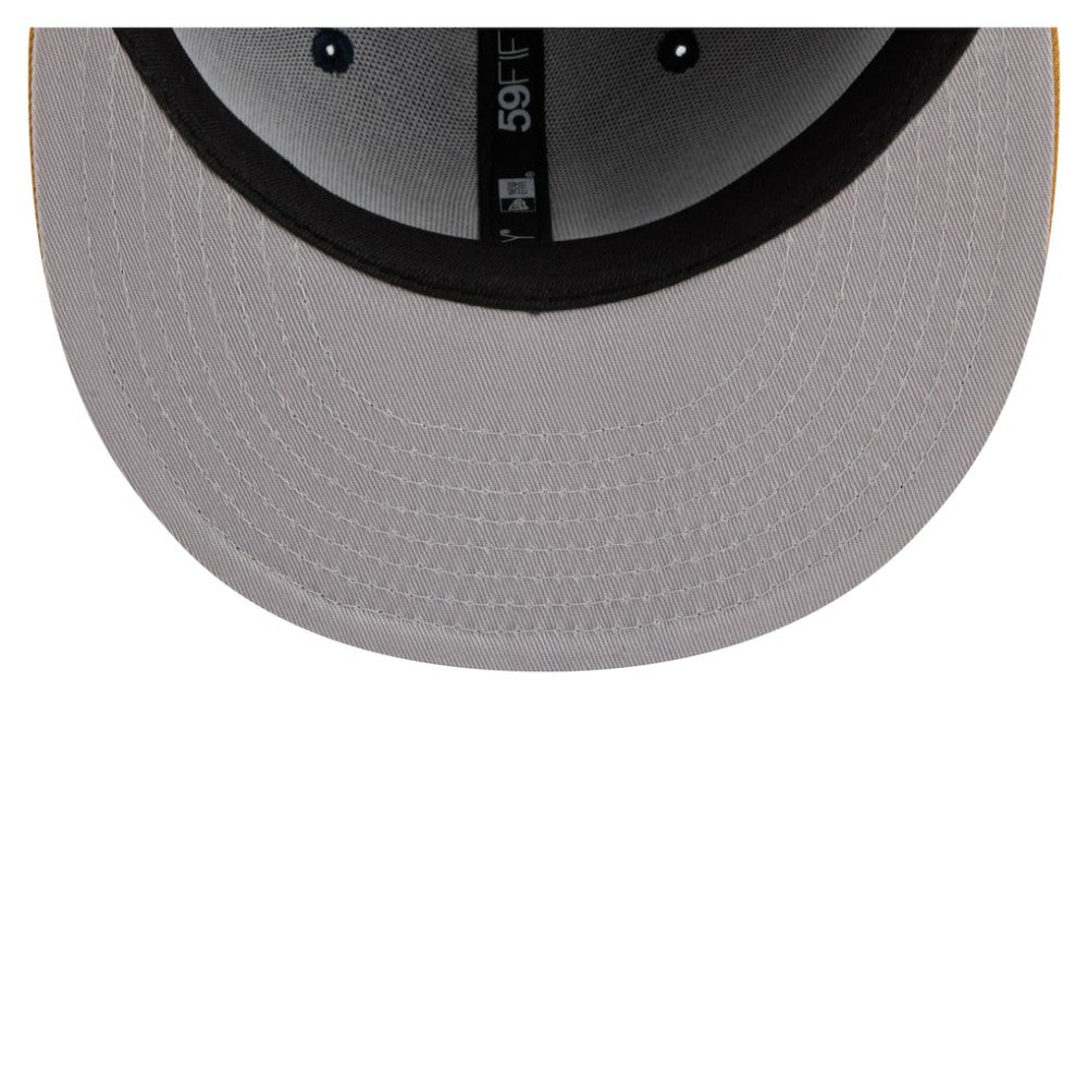 Pittsburgh Pirates Two-Tone Color Pack 59FIFTY Fitted Hat - Navy/Khaki | New Era