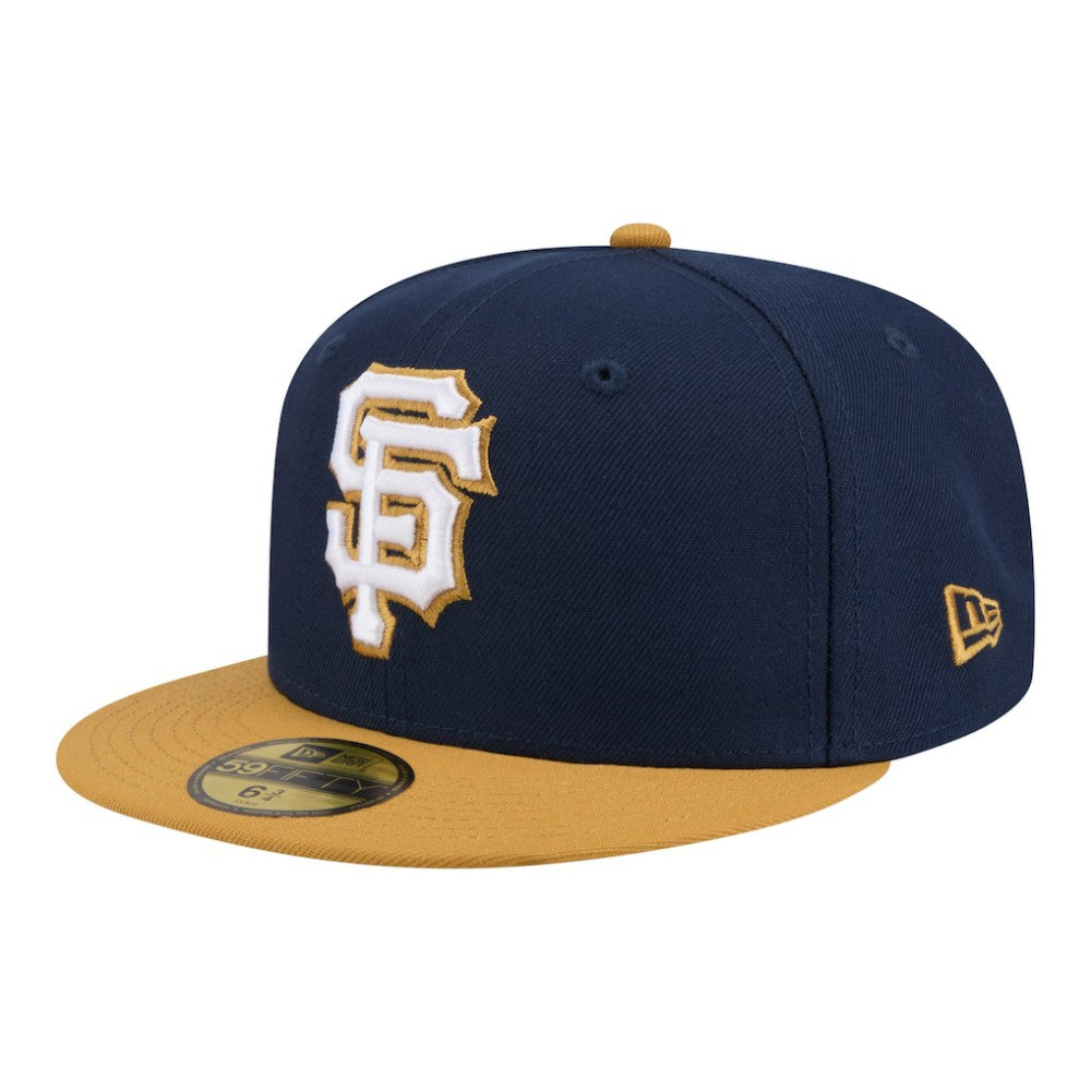 San Francisco Giants Two-Tone Color Pack 59FIFTY Fitted Hat - Navy/Khaki | New Era