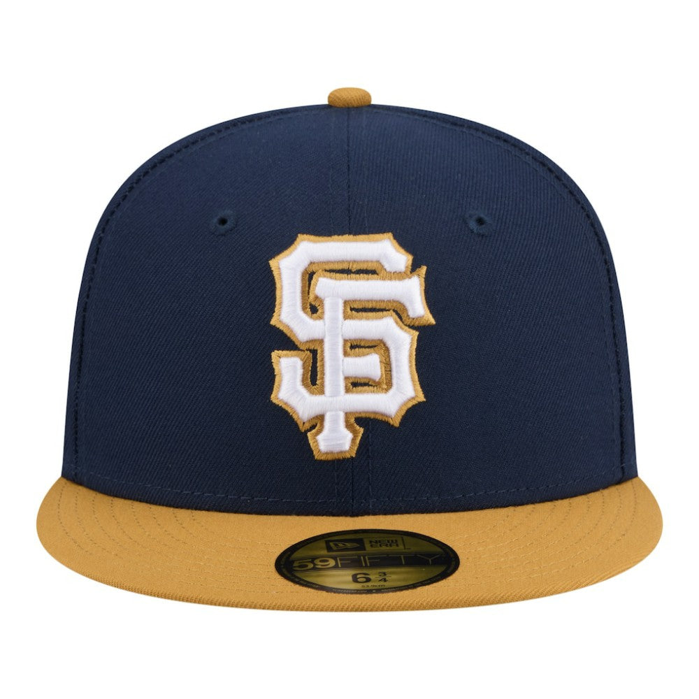 San Francisco Giants Two-Tone Color Pack 59FIFTY Fitted Hat - Navy/Khaki | New Era