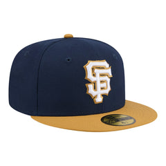San Francisco Giants Two-Tone Color Pack 59FIFTY Fitted Hat - Navy/Khaki | New Era