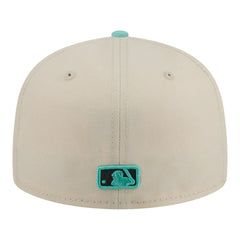 Seattle Mariners Two-Tone Color Pack 59FIFTY Fitted Hat - Light Beige/Turquoise | New Era