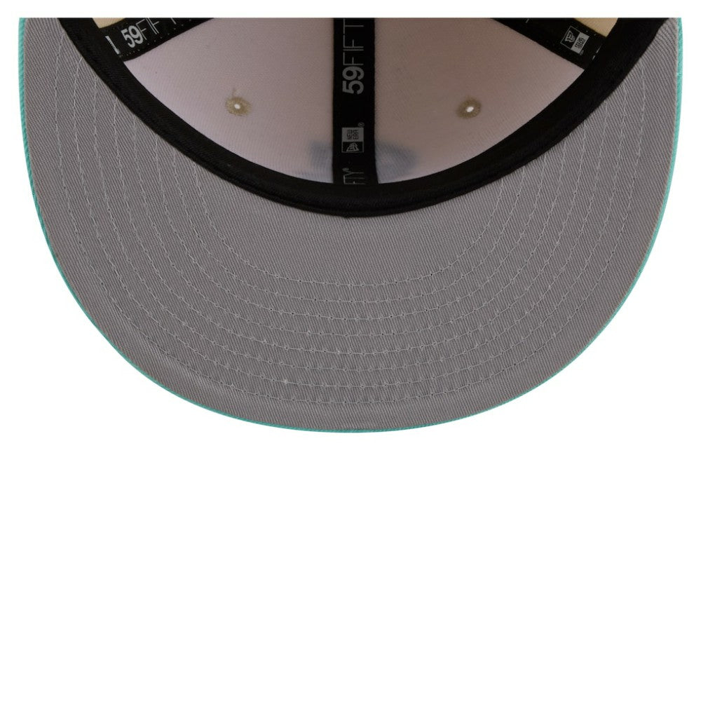 Seattle Mariners Two-Tone Color Pack 59FIFTY Fitted Hat - Light Beige/Turquoise | New Era