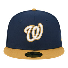 Washington Nationals Two-Tone Color Pack 59FIFTY Fitted Hat - Navy/Khaki | New Era