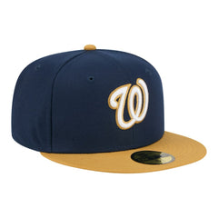 Washington Nationals Two-Tone Color Pack 59FIFTY Fitted Hat - Navy/Khaki | New Era