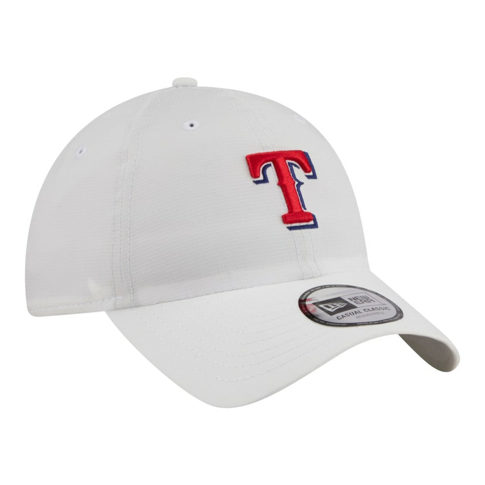 Texas Rangers Ripstop Casual Classic Adjustable Hat - White | New Era