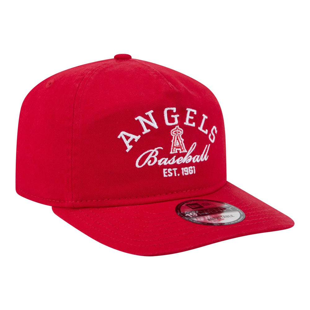 Los Angeles Angels Stacked 19TWENTY Adjustable Hat - Red | New Era