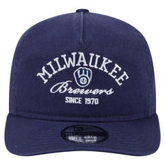 Milwaukee Brewers Stacked 19TWENTY Adjustable Hat - Navy | New Era